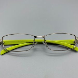 CHOK HW0012 Gray/Green Full Rim Metal Glasses with Plastic Temples